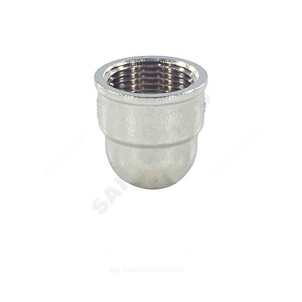 Угольник латунь никель переходной Ду 25х20 (1"х3/4") ВР/ВР SantechSystems