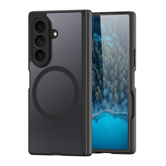 Усиленный чехол черного цвета с MagSafe для Samsung Galaxy Z Fold 8 Ultra, серия Expn Series Magnetic от Dux Ducis