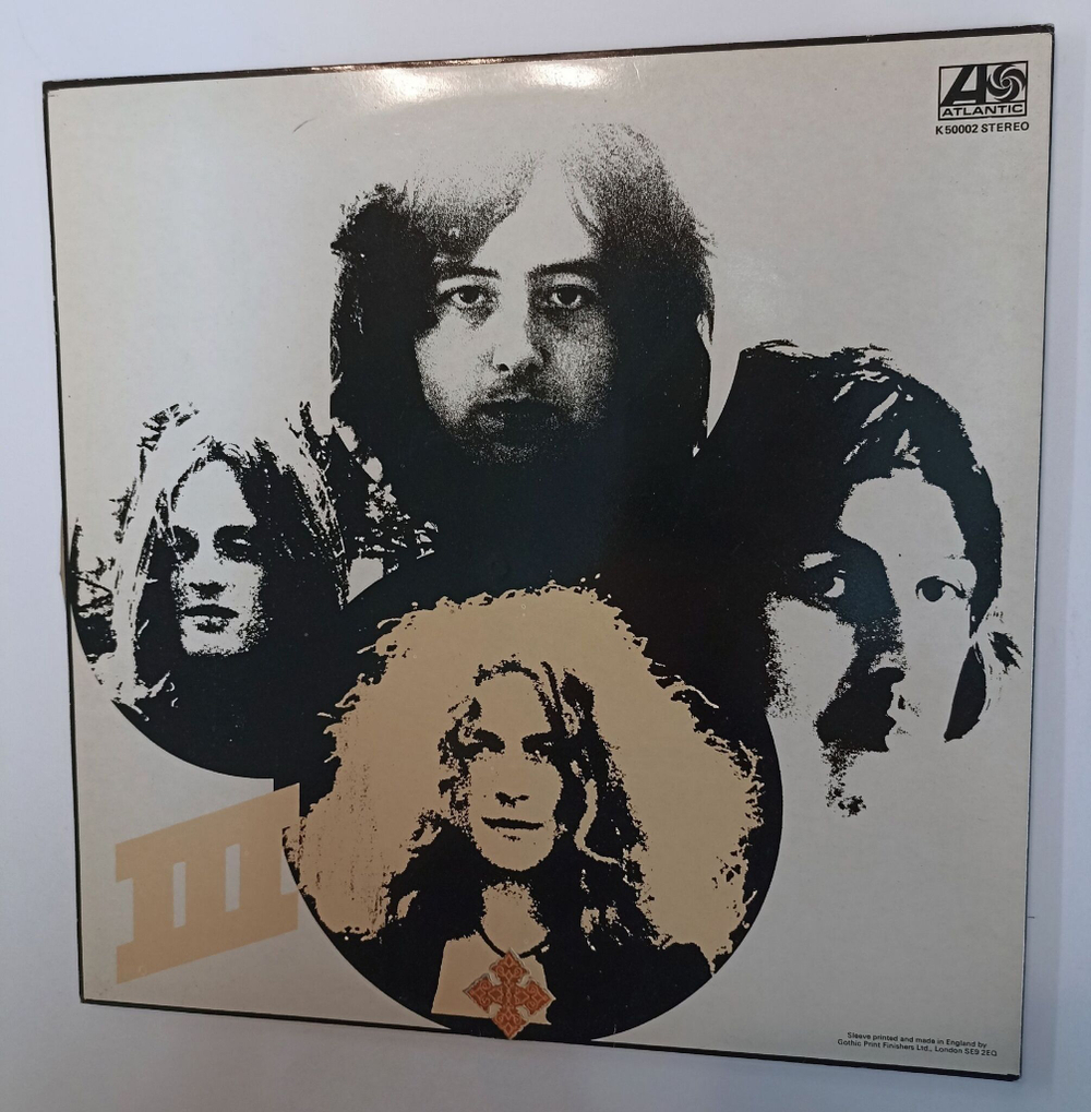 Винтажная виниловая пластинка LP Led Zeppelin III (UK 1976)