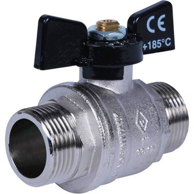 Кран шаровой Bugatti Oregon 1" наружная-наружная (бабочка)