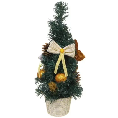 Елка в горшке «Зимняя нежность» 40 см, Золото