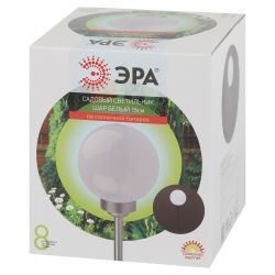 Светильник уличный ЭРА ERASF22-20 садовый на солнечных батареях Шар 15 см