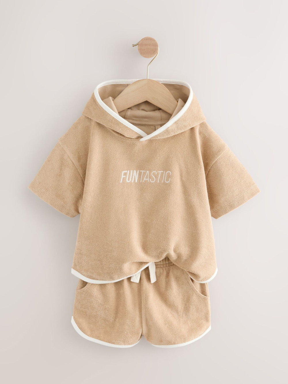Пончо и шорты в комплекте для мальчика Next E92-312, Песочный
