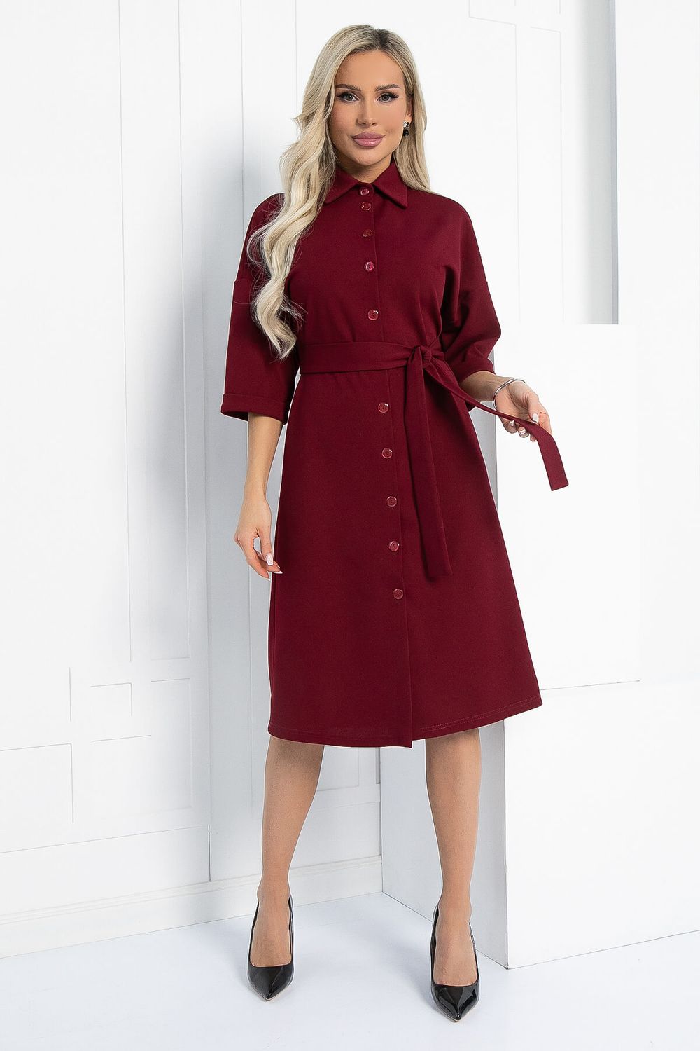 Платье Кэсси (бордовое) П12870-4М LT Collection