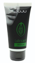 Съедобный лубрикант JUJU Tropical с ароматом тропических фруктов - 50 мл.