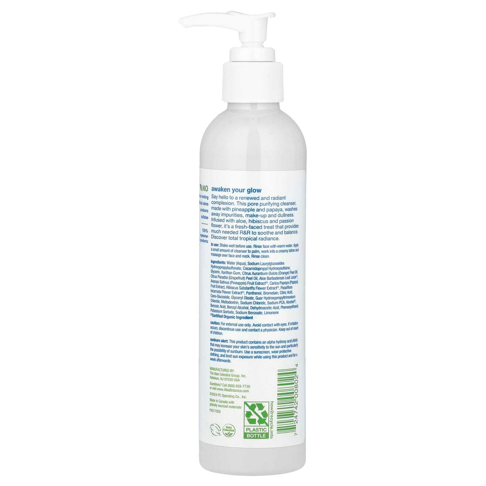 Alba Botanica, Отшелушивающее очищающее средство для лица, 237 мл (8 жидк. Унций)