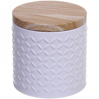 Банка жестяная «Kitchen romance» 700мл 10*10,2см, белая