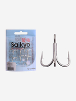 Крючки рыболовные (тройник) Saikyo 7056 TN 3X № 4 (5 шт. в упк.)