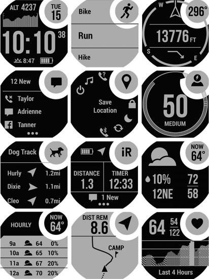 Ударопрочные спортивные часы Garmin Instinct, Monterra Gray 010-02064-00