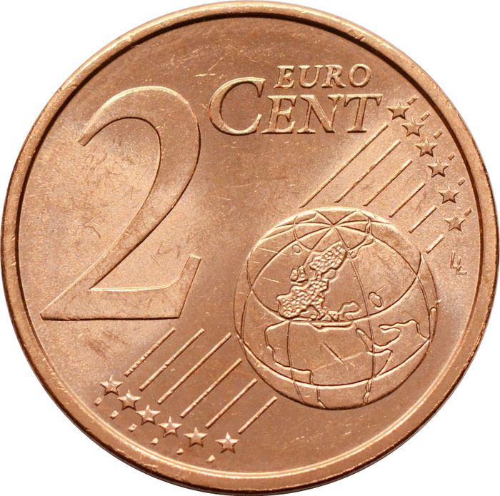 2 евроцента 2010 Испания (2 euro cent)