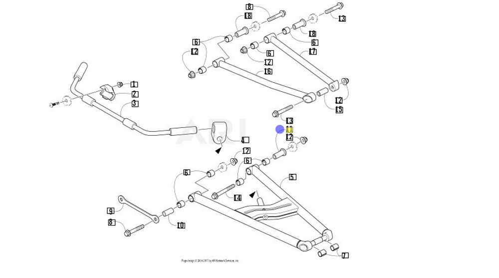 Втулка рычага Arctic Cat 2603-543