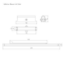 Дверной доводчик со скользящей тягой ISP 440 Slider (серебро) до 130 кг