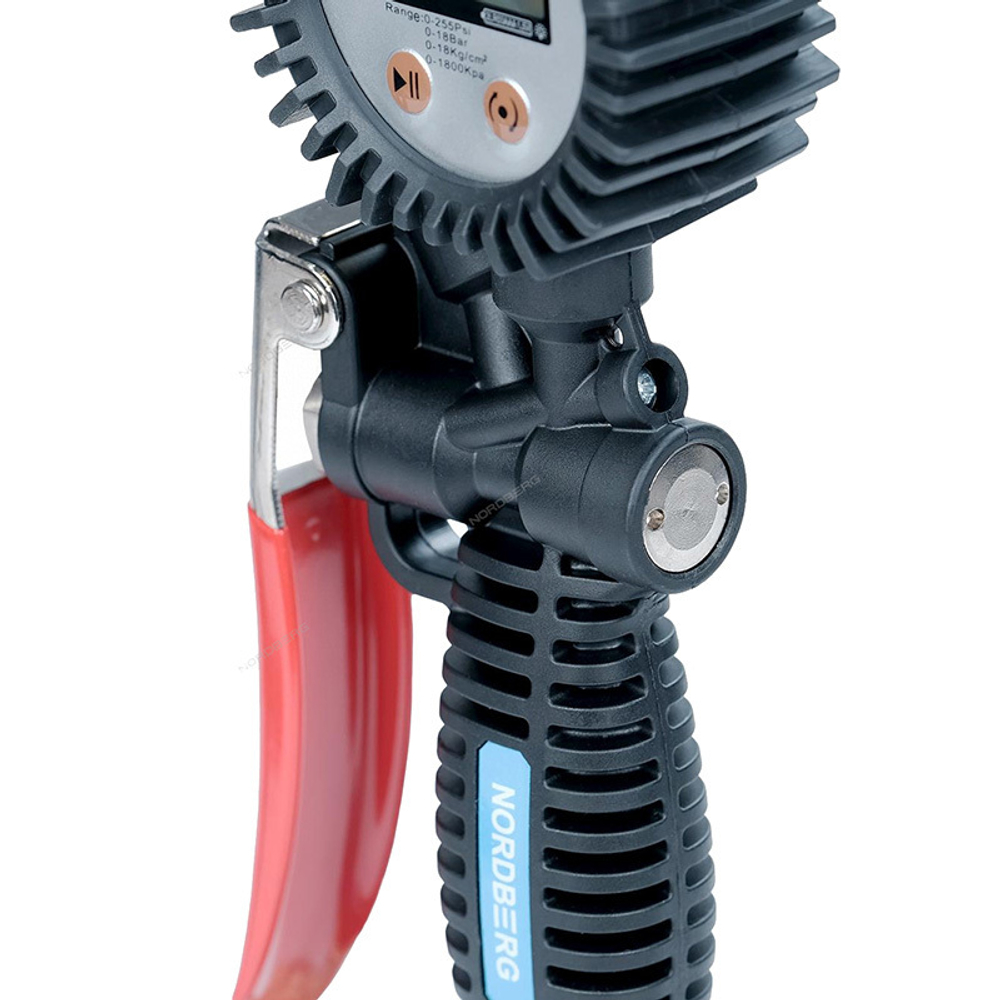 NORDBERG (TI63) Пистолет для подкачки колес с цифровым манометром