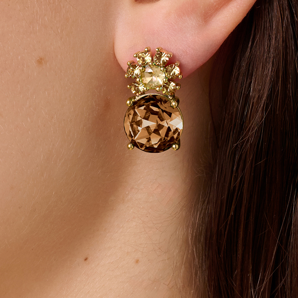 Серьги Dyrberg Kern BECKIA SG BROWN / GOLDEN 470097