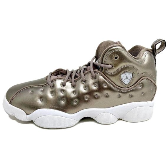 Jordan Jumpman Команда II Детские баскетбольные кроссовки Низкие Золотые Для школьного возраста