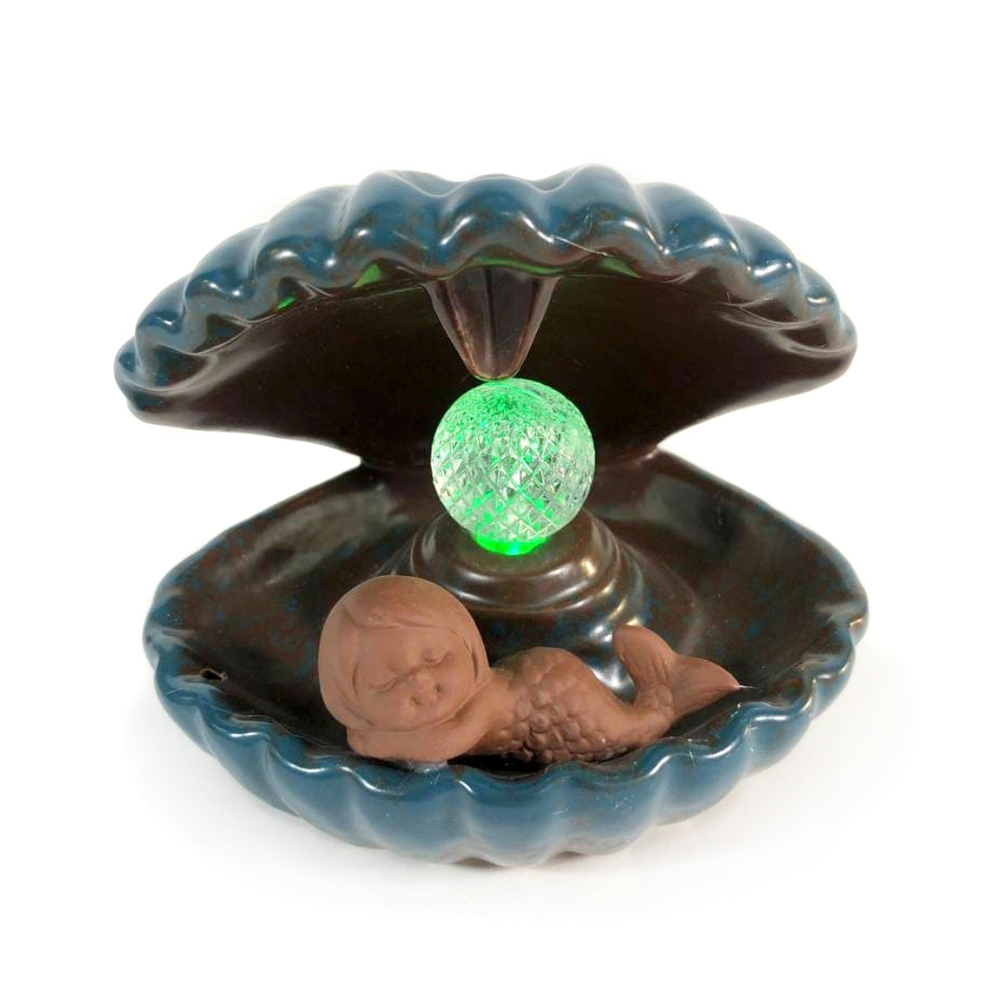 Подставка под стелющиеся благовония Жемчужина в ракушке