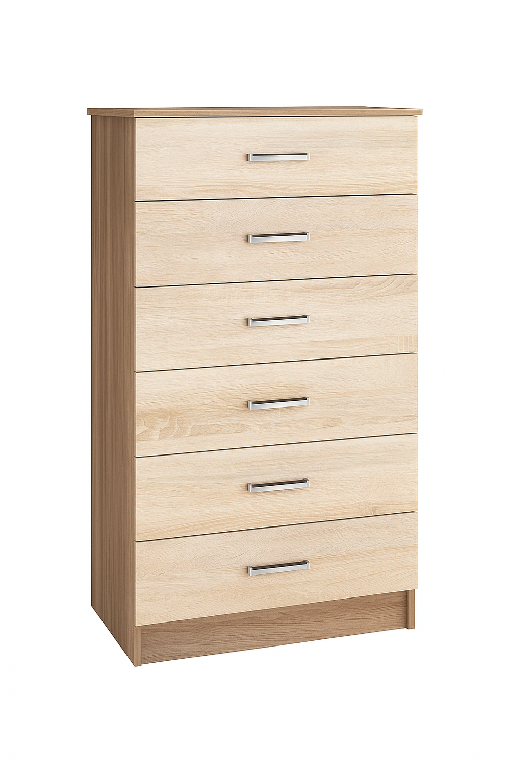 Комод высокий Катрин 4, ясень шимо/дуб сонома