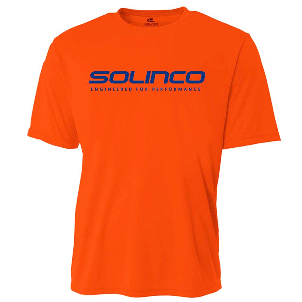 Мужская теннисная футболка Solinco Performance Shirt - neon orange