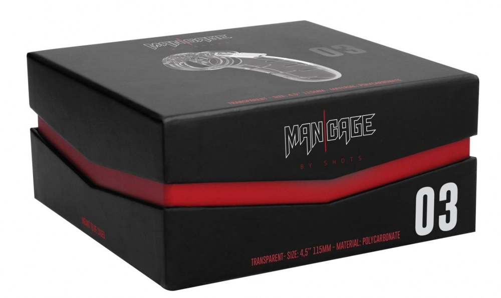 Прозрачный мужской пояс верности Cock Cage Model 03 Chastity (Цвет: прозрачный)