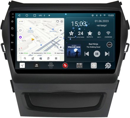 Магнитола для Hyundai Santa Fe 2012-2018 - Redpower 210 Android 10, ТОП процессор, 6Гб+128Гб, CarPlay, SIM-слот