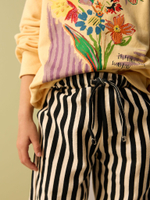 Толстовка и брюки для девочки Next E61-415, Светло-желтый, Черный, Молочный