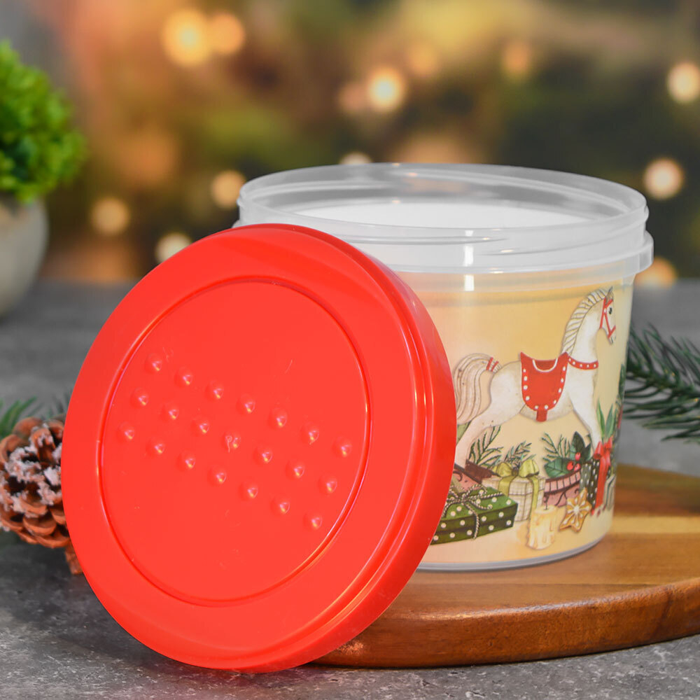 Банка с завинчивающейся крышкой 0,7л "Игрушки" микс