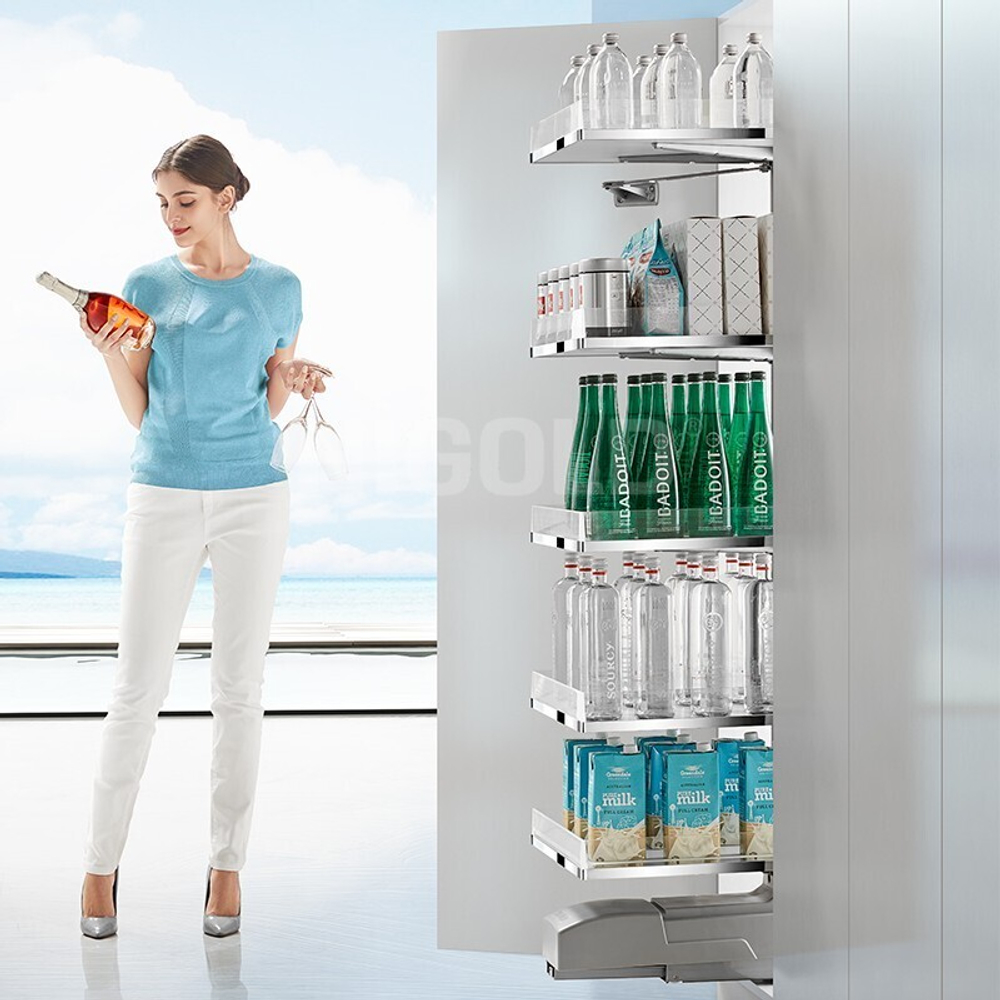 Выдвижной блок для хранения, 480x545x(1420-1720) мм