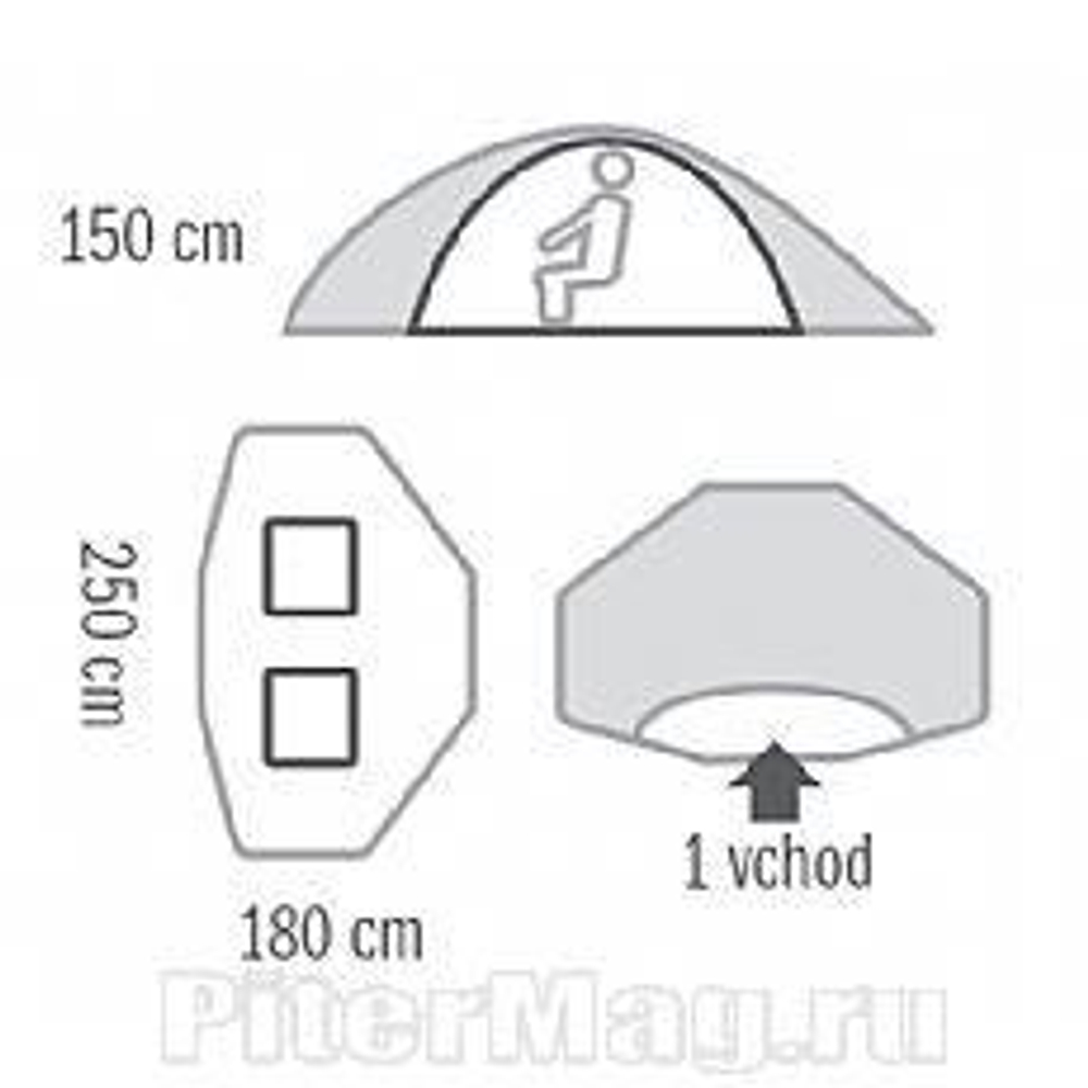 Палатка для карповой засидки Husky Carp vario Basic 1