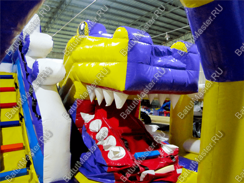 Надувной батут "Мульти-сафари-утка" 6*6*4 м