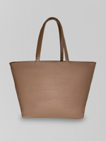 Сумка-шоппер F5899 комбинированная большая с брелоком в виде кошелька