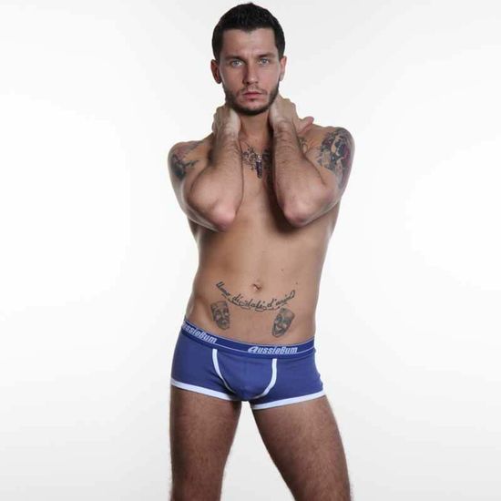 Мужские трусы хипсы темно-синие Aussiebum Patriot Hip Blue AB00091