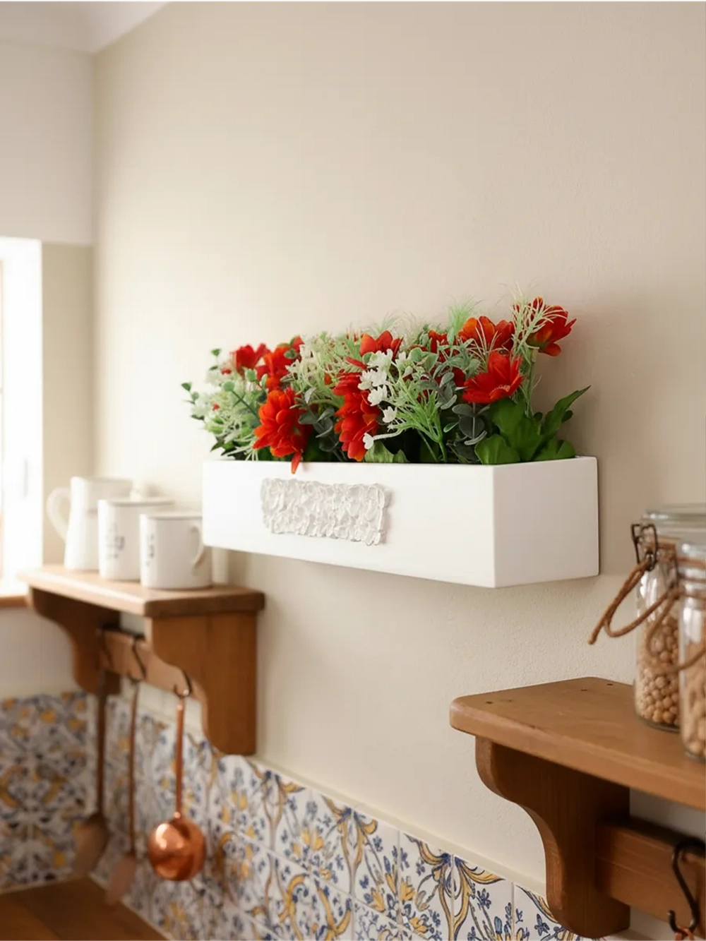 Искусственный цветы для декора в кашпо