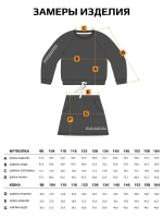 Костюм для девочек, толстовка и юбка