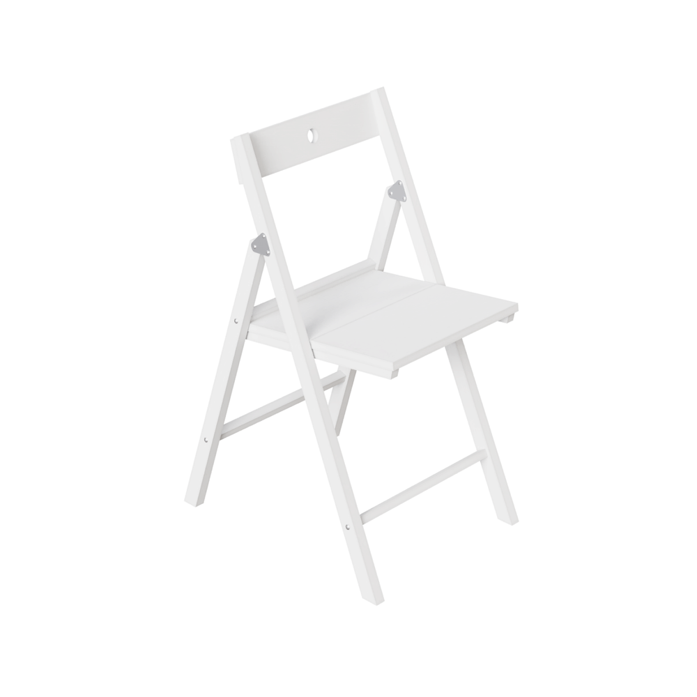 Стул раскладной LIBRA 2, цвет белый матовый