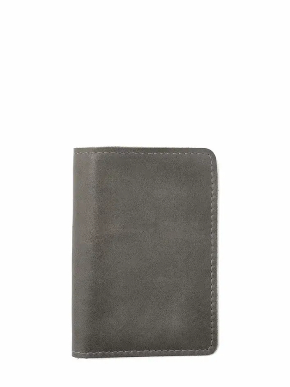 обложка на паспорт серый