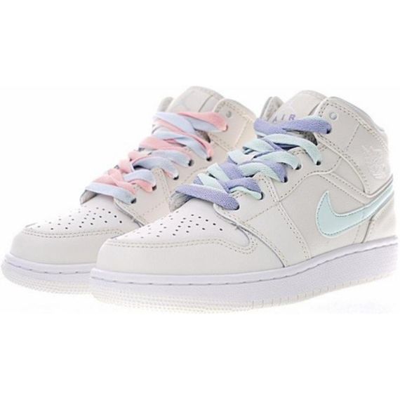 Иордания Air Jordan 1 Детские баскетбольные кроссовки МИД Топ Юнисекс