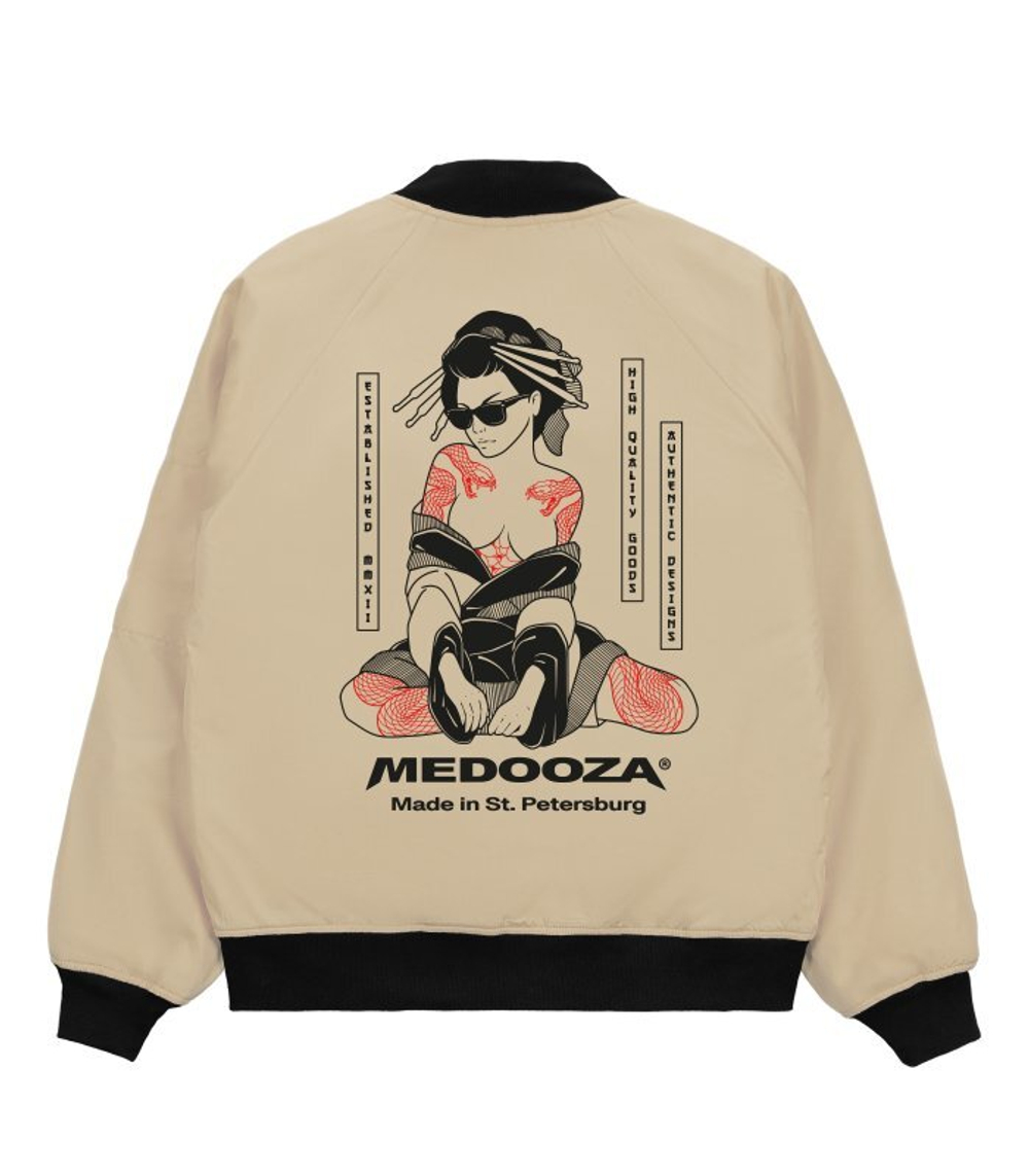 Бомбер MEDOOZA "Geisha II" Светло-бежевый