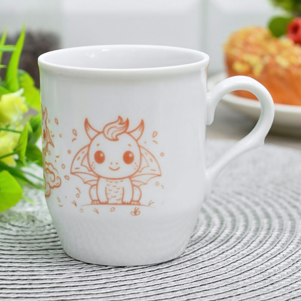 Кружка 210мл форма Русское поле Шелкотрафаретная печать