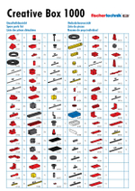 Ресурсный ящик 1000 с деталями для конструкторов Fischertechnik / Creative Box 1000