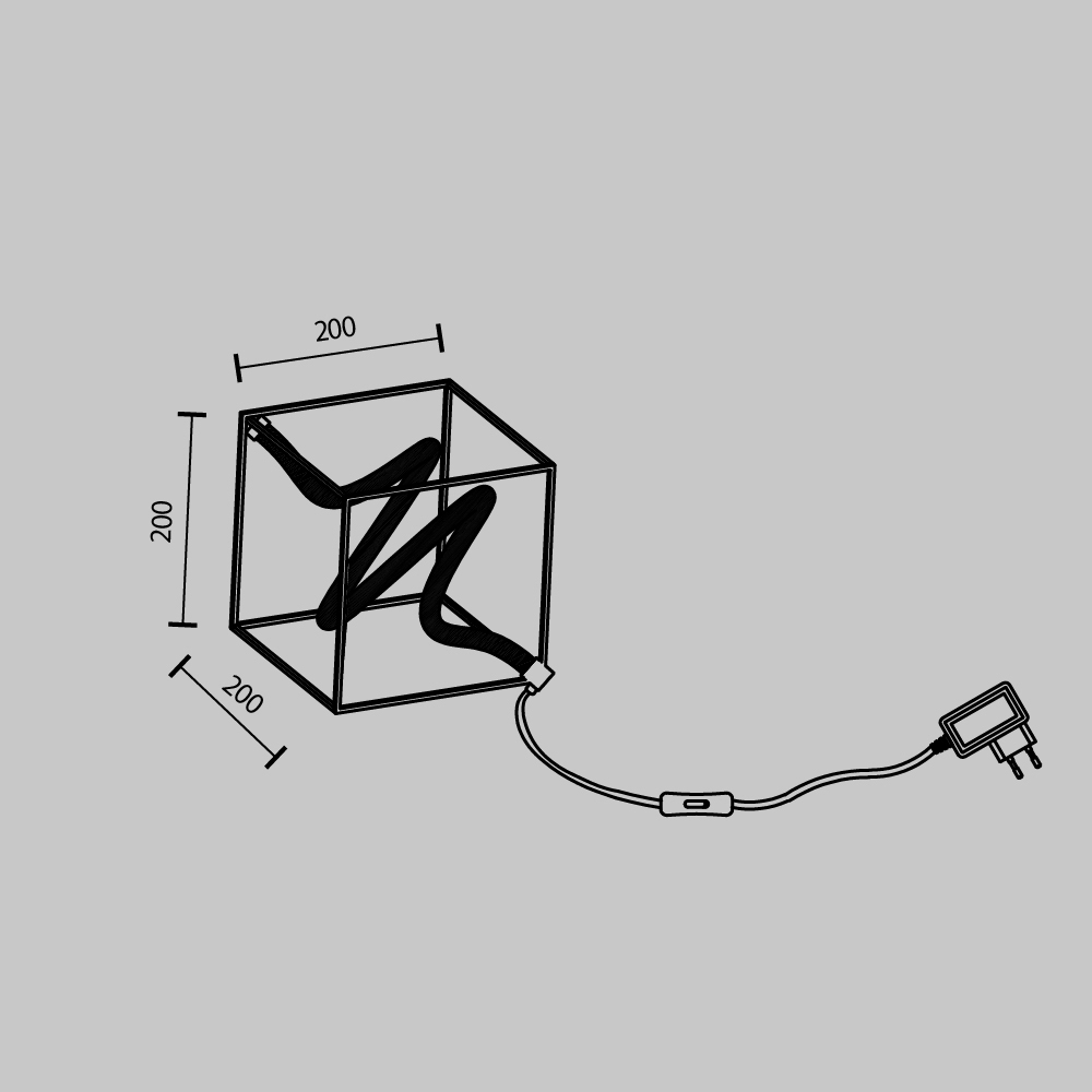 Настольная светодиодная лампа Maytoni Membrane MOD345TL-L11BS3K