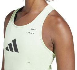 Женский топ теннисный Adidas Graphic Tank Top - полузеленый искрящийся