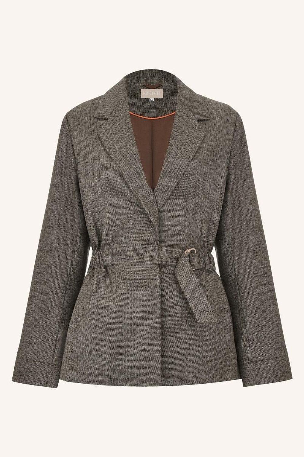 Жакет елочка бежевая