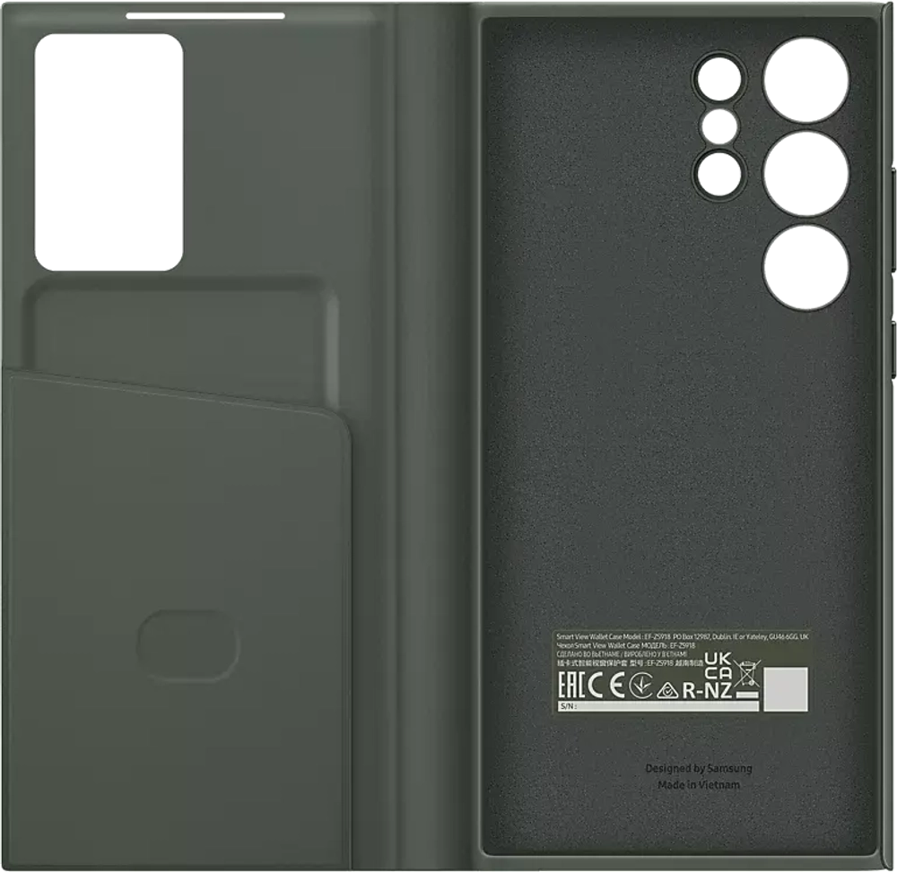 Чехол Samsung Smart View Wallet Case S23 Ultra (EF-ZS918CGEGWW) зеленый