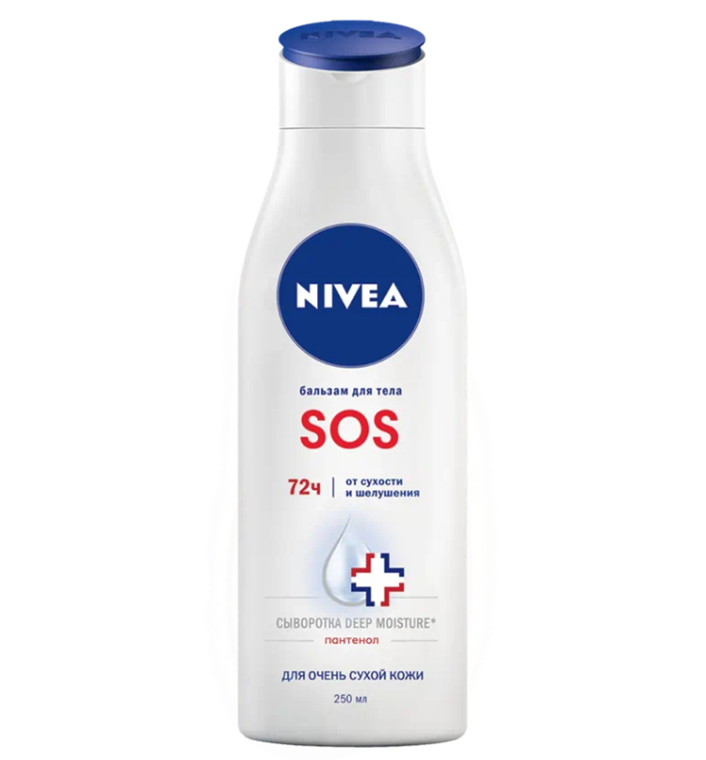 Nivea восстанавливающий sos бальзам для тела 250 мл. *6*12*