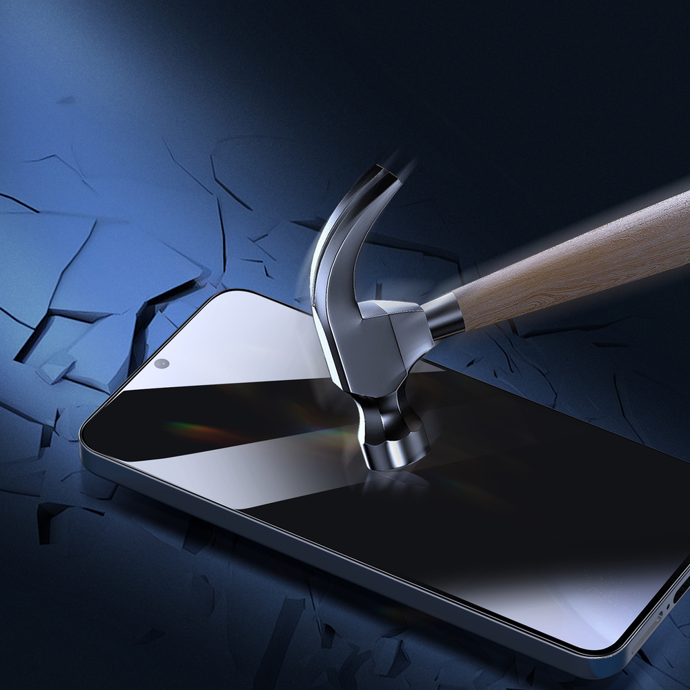 Стекло "Антишпион" от Dux Ducis для смартфона Samsung Galaxy S25+ Плюс, серия PRIVACY-S Full Screen Glass