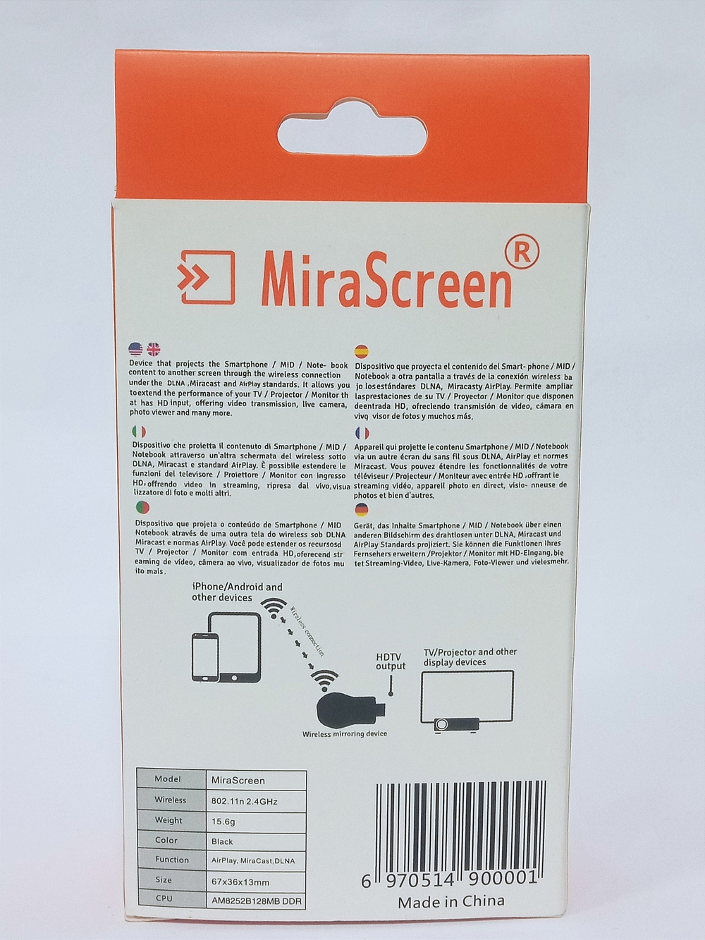 Адаптер HDMI x Wi-Fi Display MiraScreen