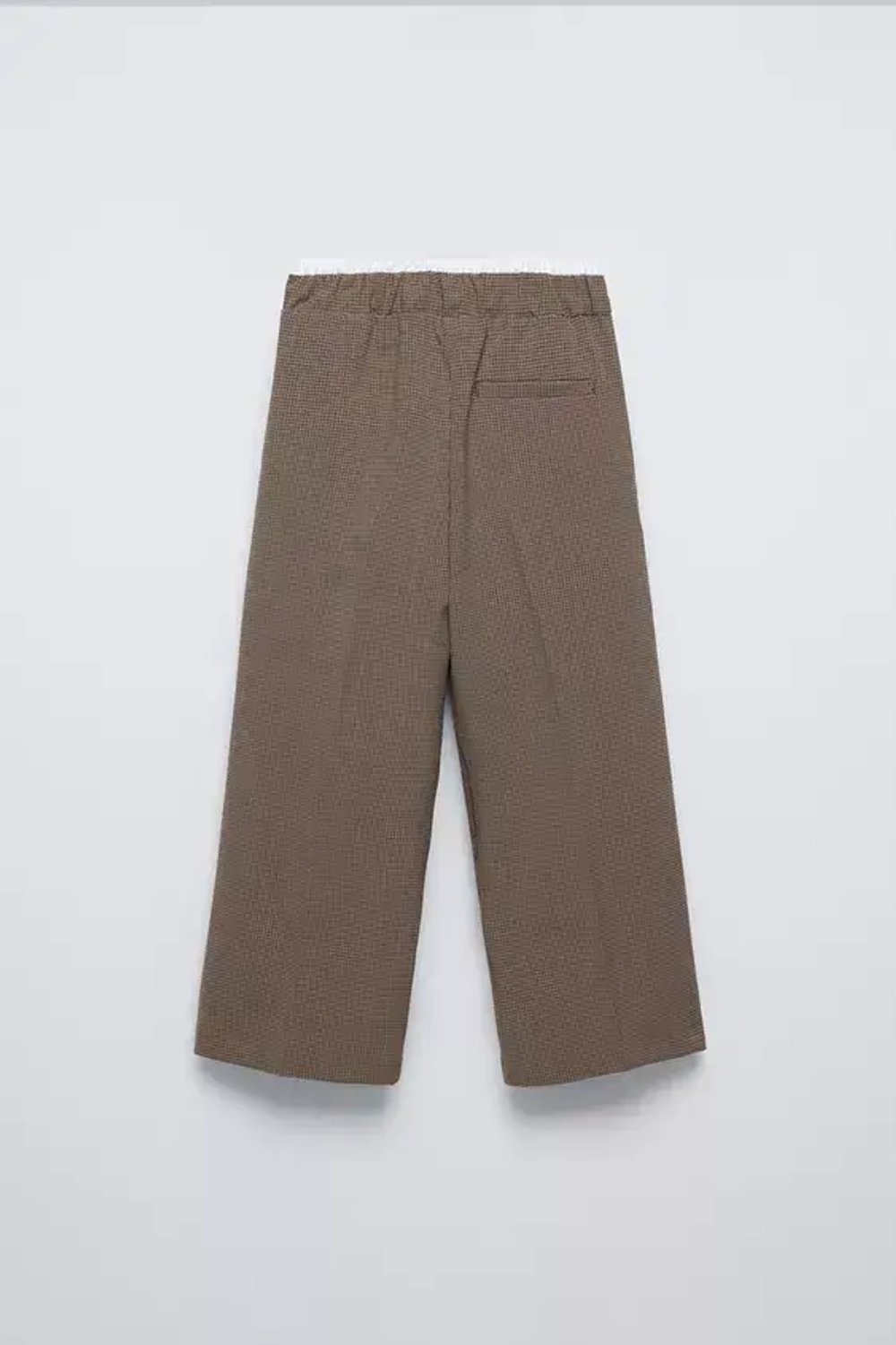 ZARA БРЮКИ С ДВОЙНОЙ ТАЛИЕЙ, СВЕТЛО-БЕЖЕВЫЙ