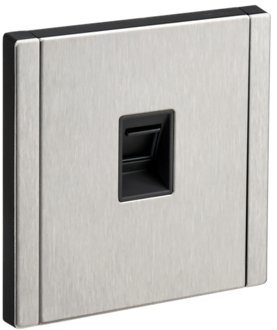 FORTE&PIANO Розетка компьютерная RJ45 кат.5E FP732M металл никель IEK