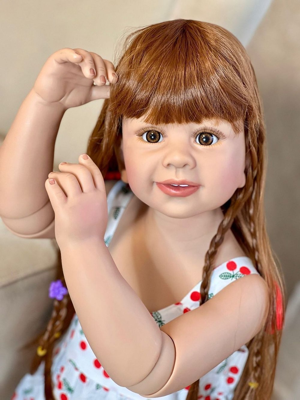 Кукла Реборн ростовая 85см в пакете (FA-259)