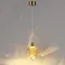 7111/4LC L-VISION ODL25 Подвесной светильник  бронзовый/янтарное стекло/металл IP20 LED 4W 300Лм 3000K 200° 220V GEMME